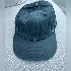 SKIMS NEW Distressed Hat One Size Fits All Color Soot